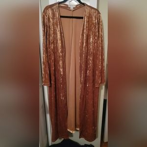Long Velvet cardigan 1X
